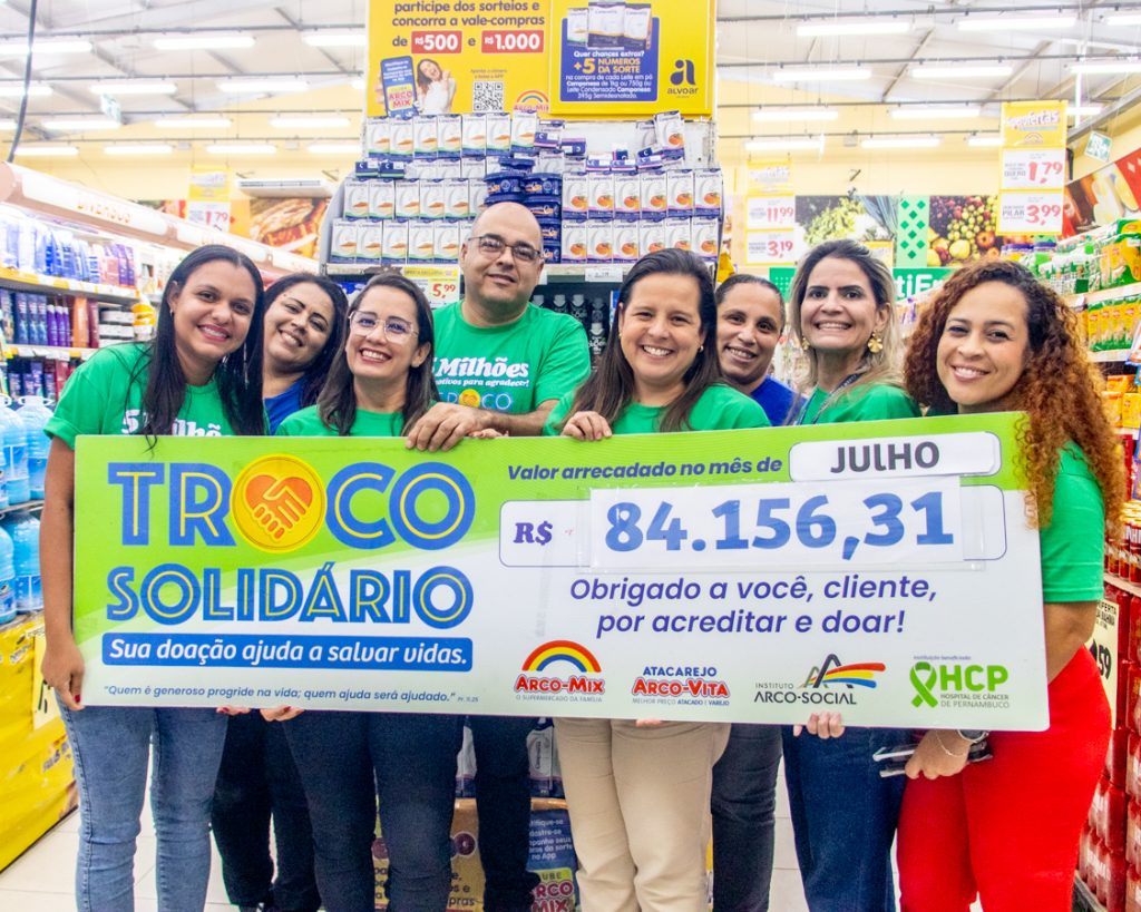 HCP recebe mais de R$ 84 mil na campanha Troco Solidário referente ao mês de julho